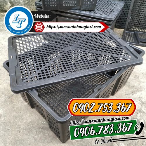 Rổ nhựa màu đen Rổ nhựa màu đen