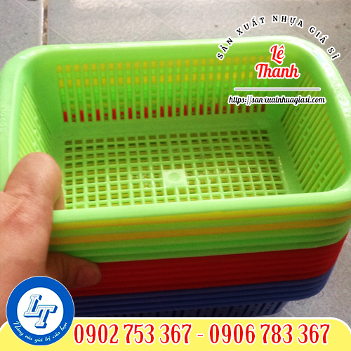 Rổ nhựa chữ nhật giá sỉ rẻ Rổ nhựa chữ nhật giá sỉ rẻ