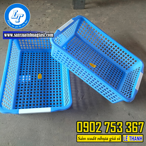 Rổ nhựa chữ nhật độ bền cao, chất lượng tốt Rổ nhựa chữ nhật độ bền cao, chất lượng tốt