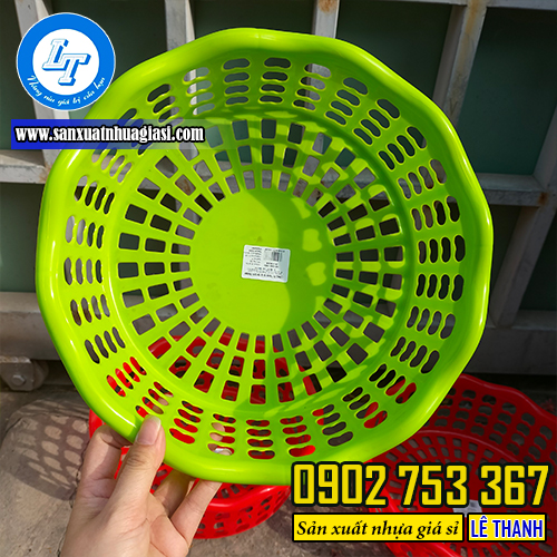 Rổ nhựa xoắn vành Rổ nhựa xoắn vành