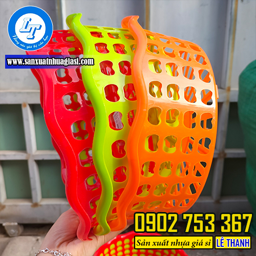 Rổ nhựa xoắn vành đủ màu sắc Rổ nhựa xoắn vành đủ màu sắc