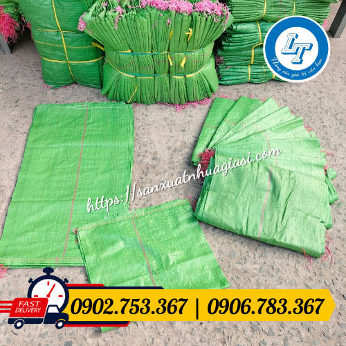 Bao tải đựng đá viên xanh sỉ rẻ Bao tải đựng đá viên xanh sỉ rẻ