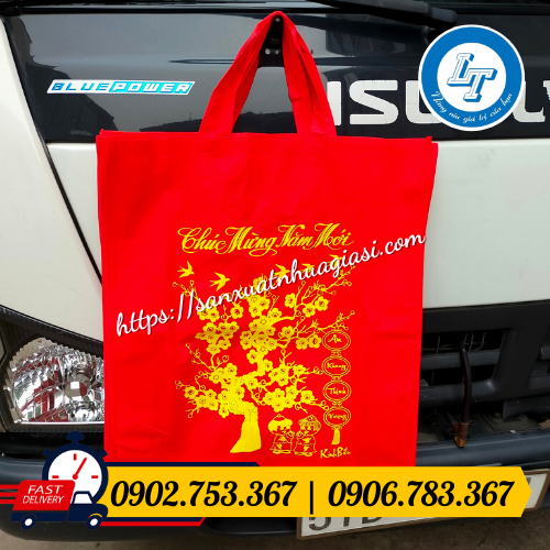 Túi vải không dệt đựng lịch tết Túi vải không dệt đựng lịch tết