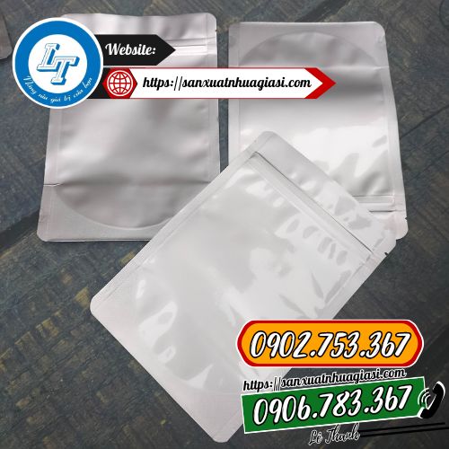 Túi zip bạc mờ tại Lê Thanh Túi zip bạc mờ tại Lê Thanh