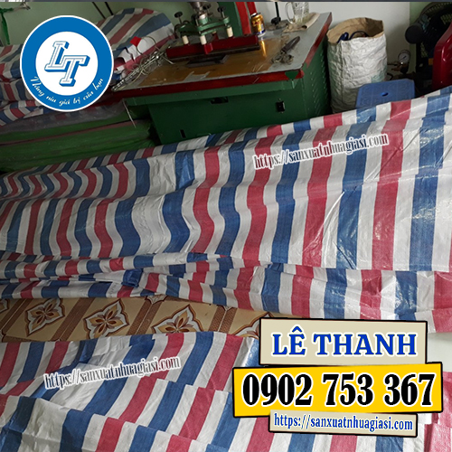 Sản xuất bạt kẻ sọc 3 màu