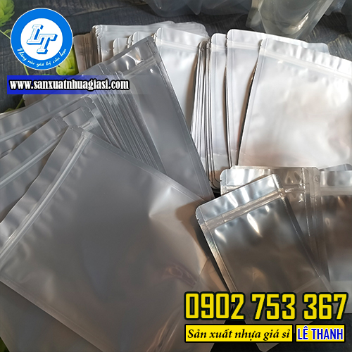 Túi zip bạc Túi zip bạc