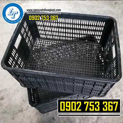 Sọt nhựa đựng trái cây có thiết kế bền bỉ, đẹp mắt