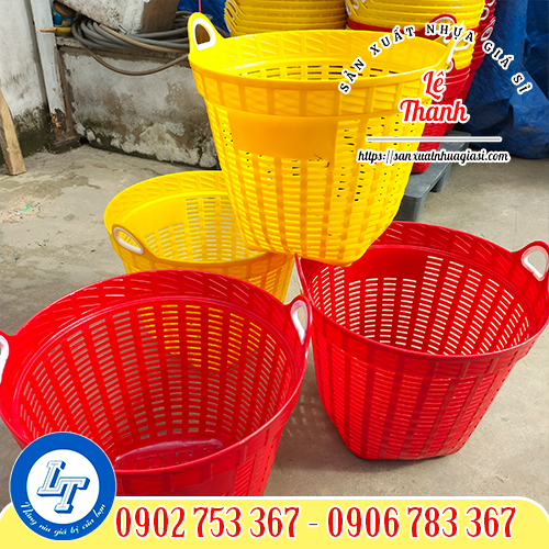 Sọt nhựa tròn đựng hải sản chất lượng, giá sỉ rẻ Sọt nhựa tròn đựng hải sản chất lượng, giá sỉ rẻ