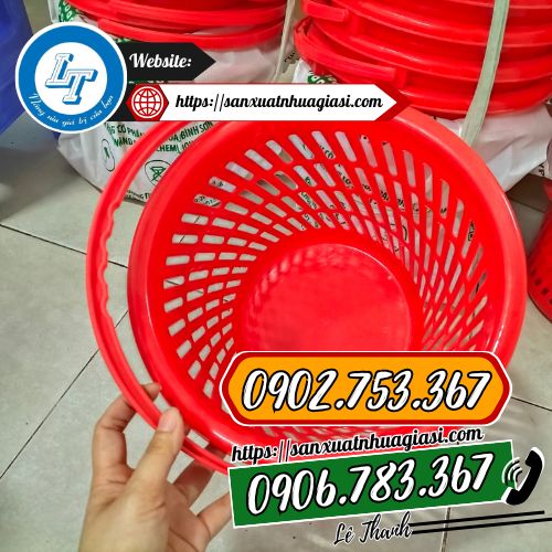 Sọt rác nhựa mini có quai cầm Sọt rác nhựa mini có quai cầm