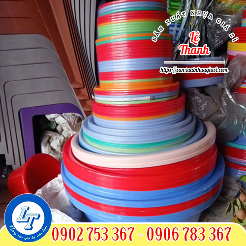 Thau nhựa tròn đủ quy cách, giá sỉ rẻ Thau nhựa tròn đủ quy cách, giá sỉ rẻ