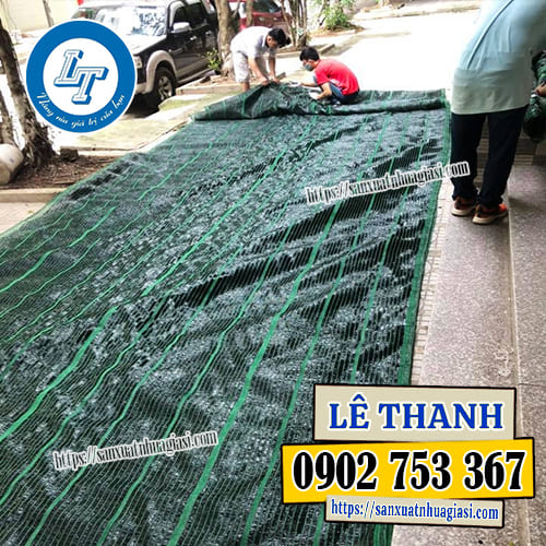 Thi công lưới che nắng 50% cho công trình