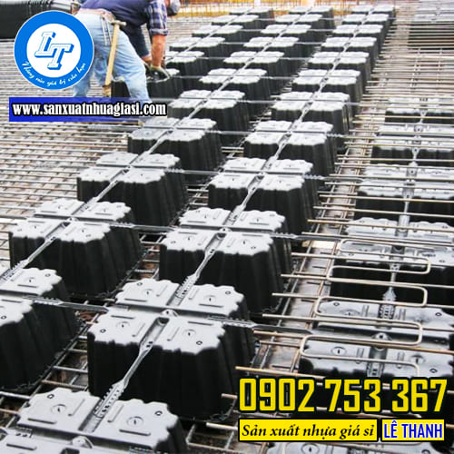 Thi công hộp nhựa uboot làm sàn nhẹ