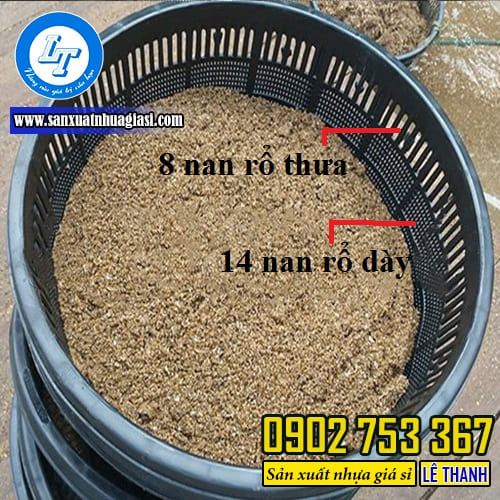 Thiết kế tiện ích của rổ nhựa nuôi ngao