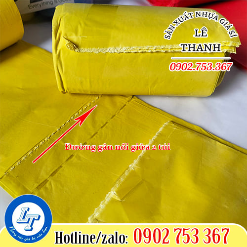 Thiết kế đường gân ở giữa các túi rác giúp xé dễ dàng