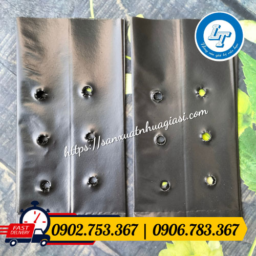 Thiết kế túi nhựa đen trồng cây hình chữ nhật Thiết kế túi nhựa đen trồng cây hình chữ nhật