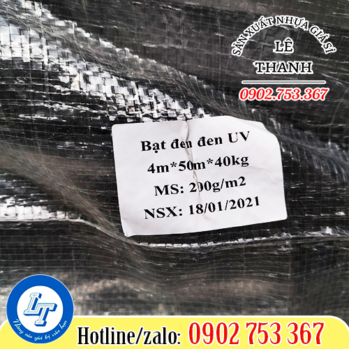 Thông số kỹ thuật của bạt nhựa đen