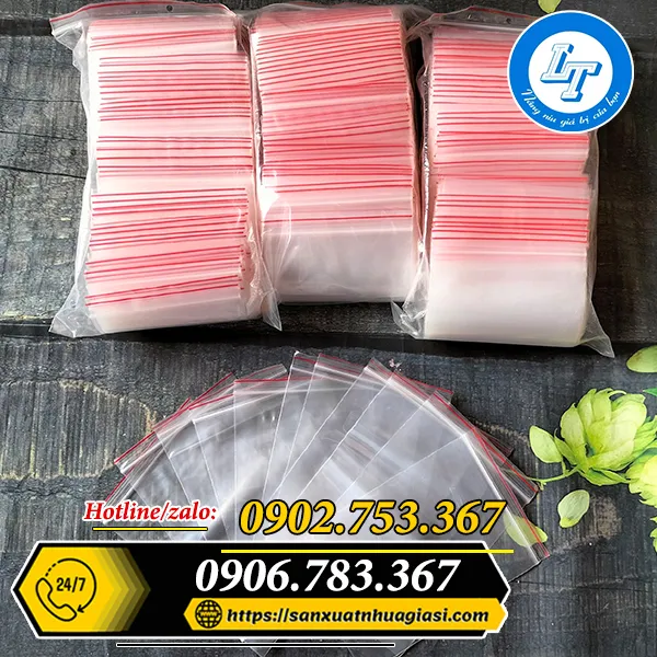 TÚI ZIP CHỈ ĐỎ
