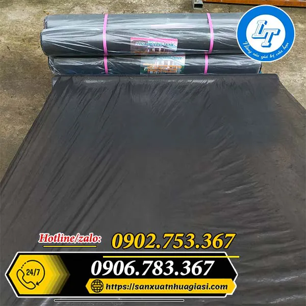 MÀNG NILON ĐEN LÓT SÀN ĐỔ BÊ TÔNG