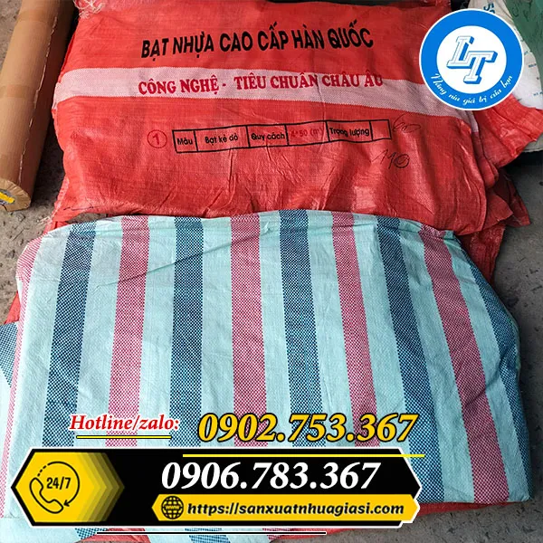 BẠT NHỰA SỌC 3 MÀU