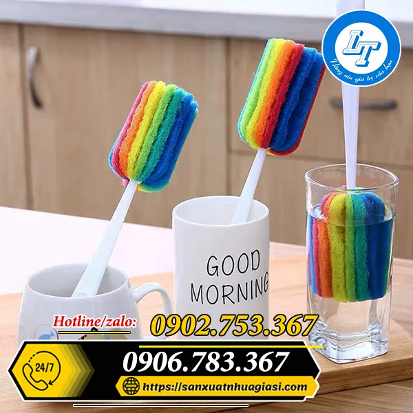 CỌ CHÙI LY CỐC 7 MÀU