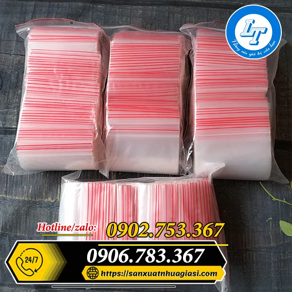 TÚI ZIP CHỈ ĐỎ