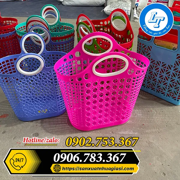 GIỎ XÁCH NHỰA ĐI CHỢ