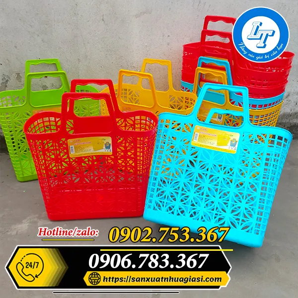 GIỎ XÁCH NHỰA ĐI CHỢ