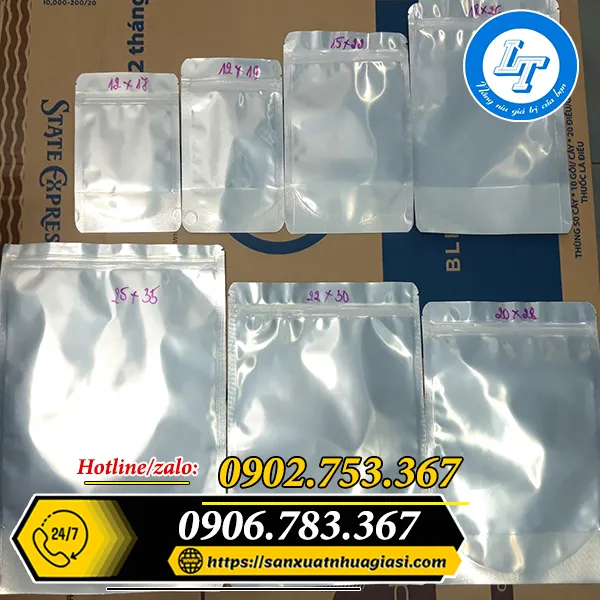 TÚI ZIP GHÉP ĐÁY ĐỨNG