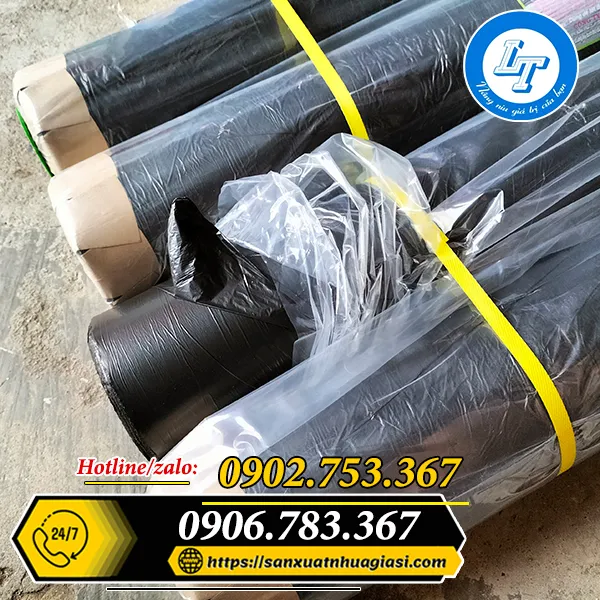 MÀNG NILON ĐEN LÓT SÀN ĐỔ BÊ TÔNG