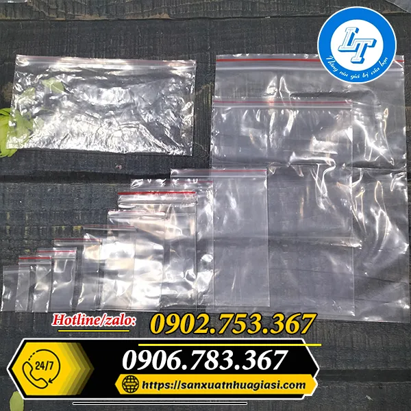 TÚI ZIP CHỈ ĐỎ