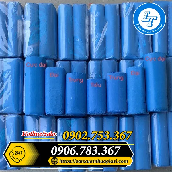 TÚI RÁC CUỘN MÀU XANH