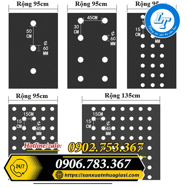 MÀNG PHỦ NÔNG NGHIỆP CÓ ĐỤC LỖ