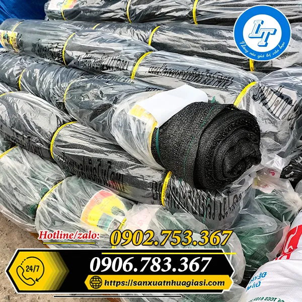 LƯỚI CHE NẮNG DỆT KIM MÀU ĐEN
