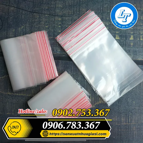 TÚI ZIP CHỈ ĐỎ