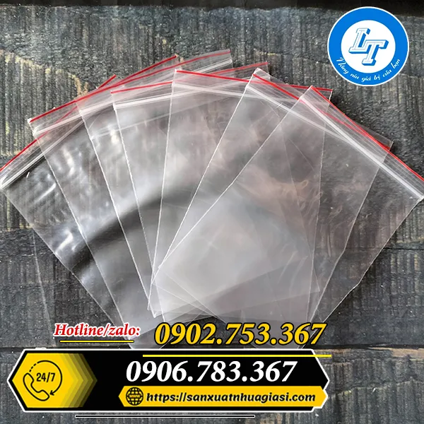 TÚI ZIP CHỈ ĐỎ