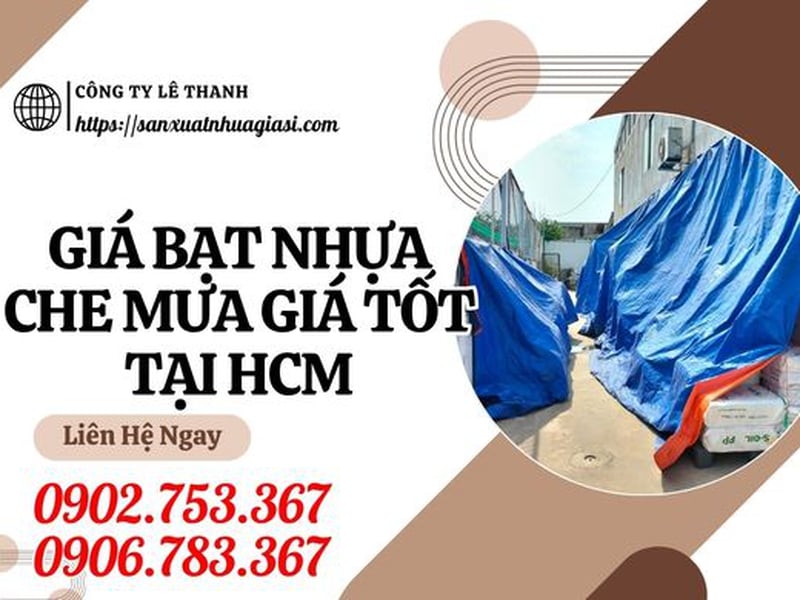 GIÁ BẠT NHỰA CHE MƯA GIÁ TỐT TẠI HCM