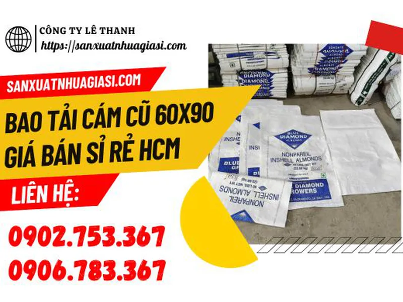 GIÁ SỈ RẺ BAO TẢI CÁM CŨ 60X90 Ở HCM
