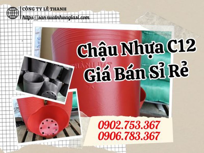 MUA CHẬU NHỰA C12 GIÁ CUNG ỨNG TỐT CHO ĐẠI LÝ