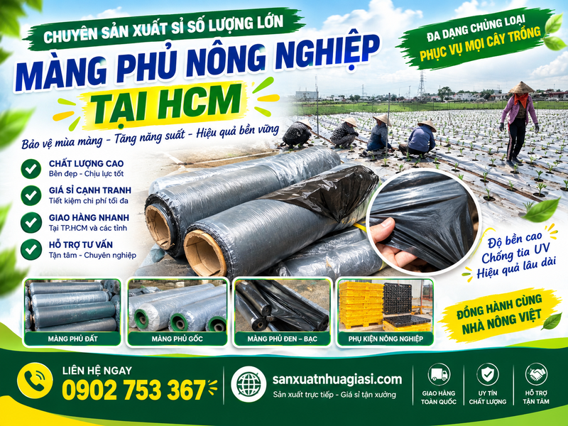 CHUYÊN SẢN XUẤT SỈ SỐ LƯỢNG LỚN MÀNG PHỦ NÔNG NGHIỆP TẠI HCM