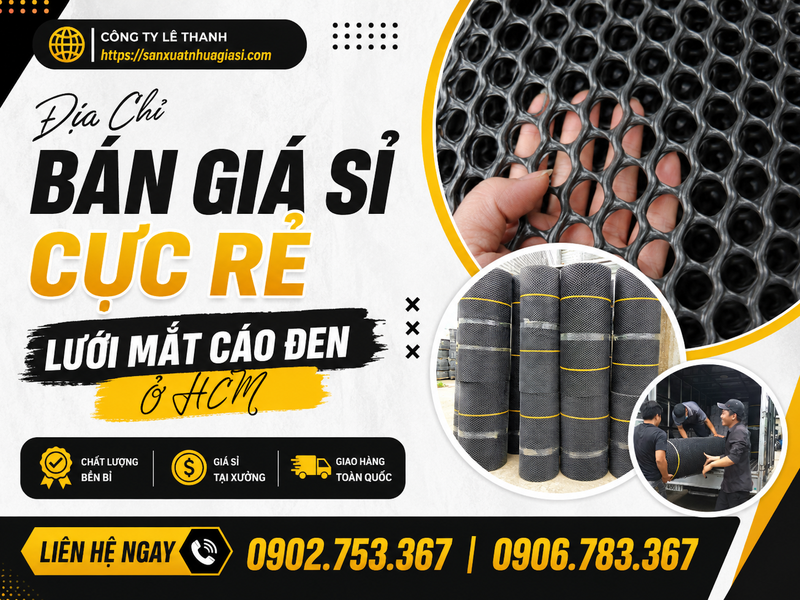Địa Chỉ Bán Giá Sỉ Cực Rẻ Lưới Mắt Cáo Đen Ở HCM