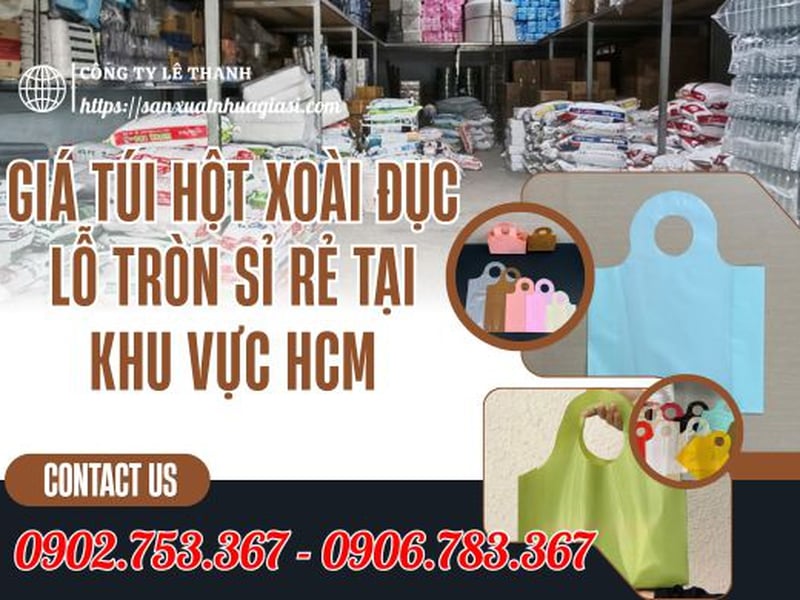 GIÁ TÚI HỘT XOÀI ĐỤC LỖ TRÒN SỈ RẺ TẠI KHU VỰC HCM