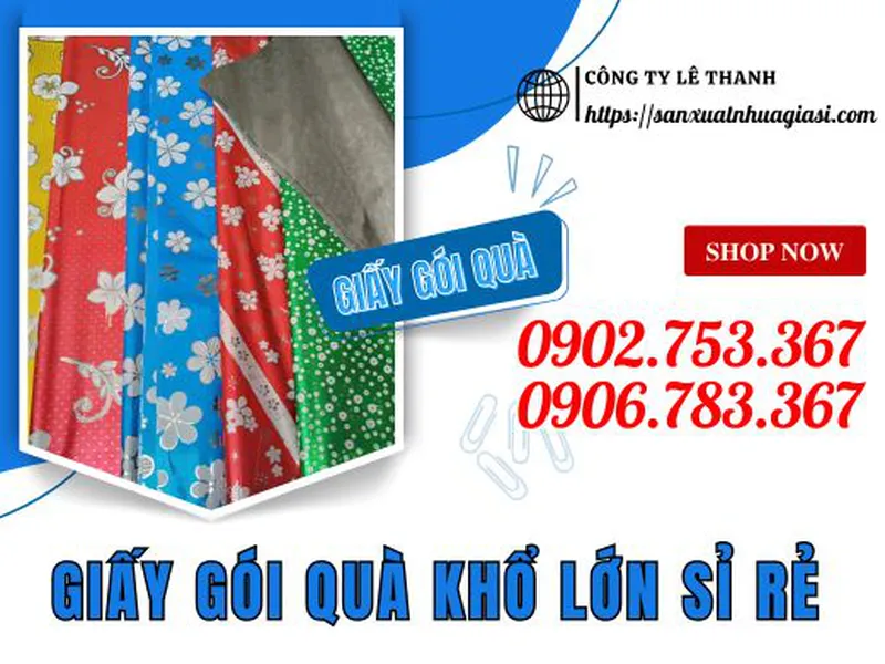 GIẤY GÓI QUÀ KHỔ LỚN 70X100 GIÁ BÁN SỈ RẺ HCM