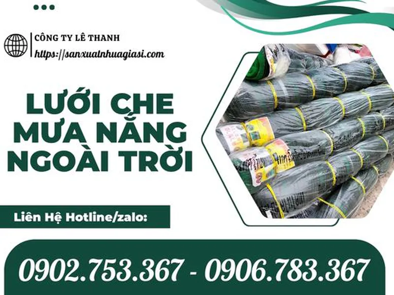 LƯỚI CHE NẮNG MƯA NGOÀI TRỜI GIÁ RẺ BỀN ĐẸP