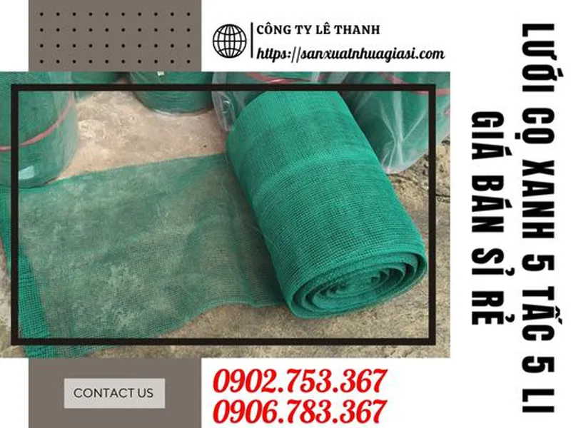 BÁN SỈ LƯỚI CỌ XANH 5 TẤC 5 LI GIÁ RẺ KHU VỰC HCM