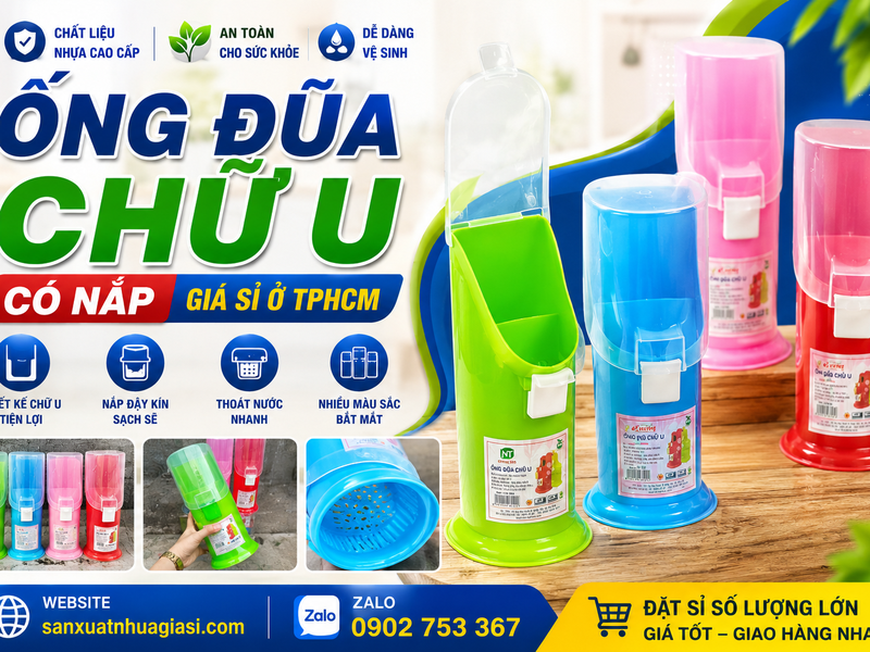 Ống Đũa Chữ U Có Nắp Giá Sỉ Ở Tphcm