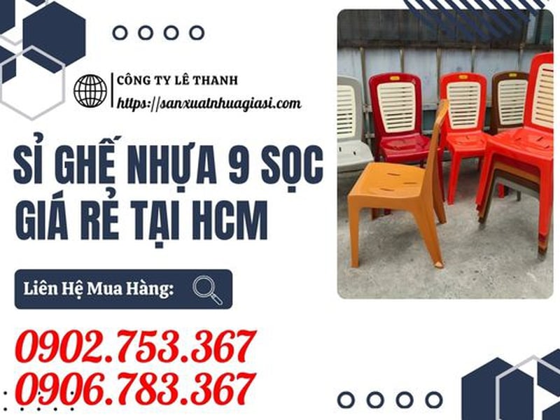 Sỉ Ghế Nhựa Dựa Lưng 9 Sọc Cao Cấp Giá Rẻ HCM