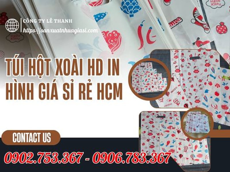 Túi Hột Xoài HD In Hình Giá Sỉ Rẻ Hcm