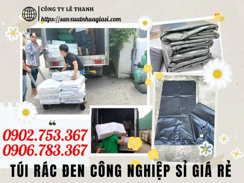 TÚI RÁC ĐEN CÔNG NGHIỆP CHUYÊN SỈ GIÁ RẺ SỐ LƯỢNG LỚN