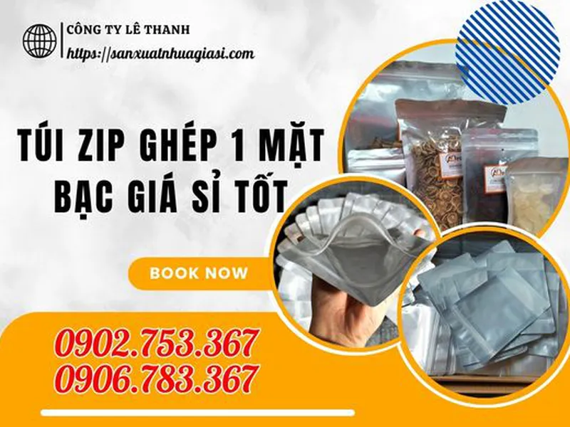 TÚI ZIP GHÉP 1 MẶT BẠC GIÁ SỈ ỔN ĐỊNH NGUỒN HÀNG CÓ SẴN
