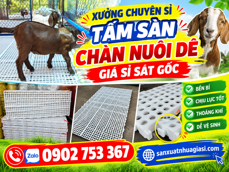 Xưởng Chuyên Sỉ Tấm Sàn Chăn Nuôi Dê Giá Sỉ Sát Gốc